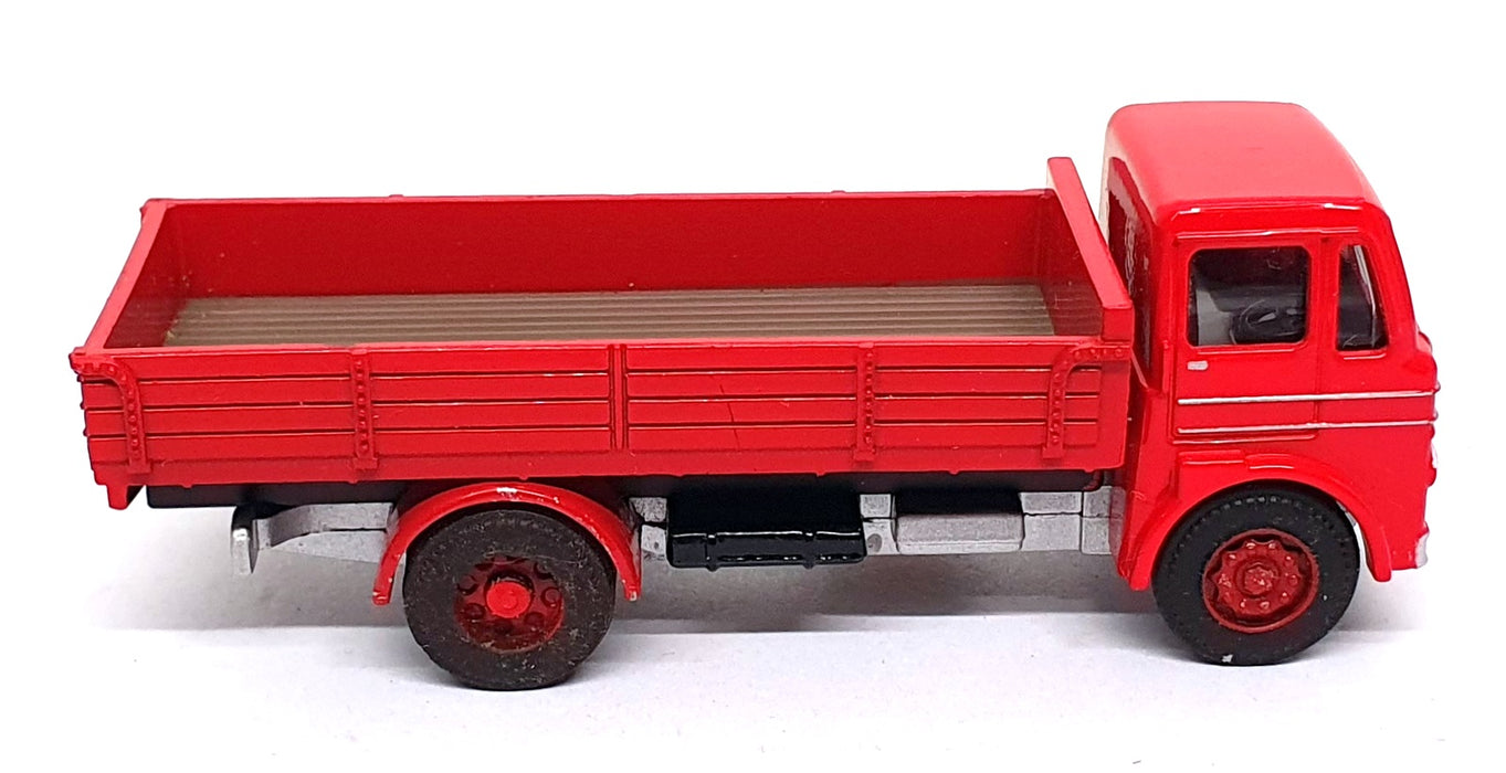 Base Toys 1/76 Scale MS-01R - Leyland Beaver Dropside Truck - Red