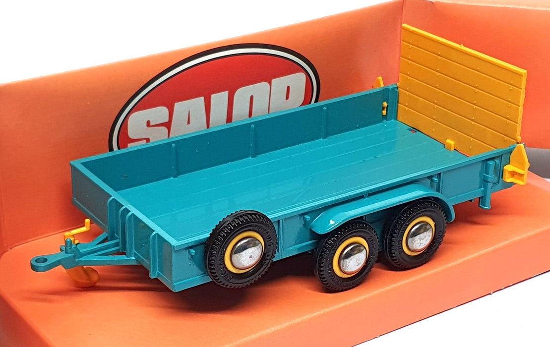 Britains Farm 1/32 Scale 9533 - Salop Low Loader - Turquoise/Yellow