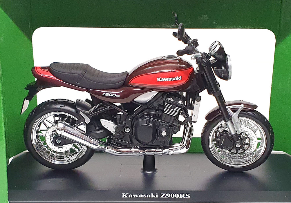 Maisto 1/12 Scale 32707 - Kawasaki Z900RS Motorbike - Red/Brown