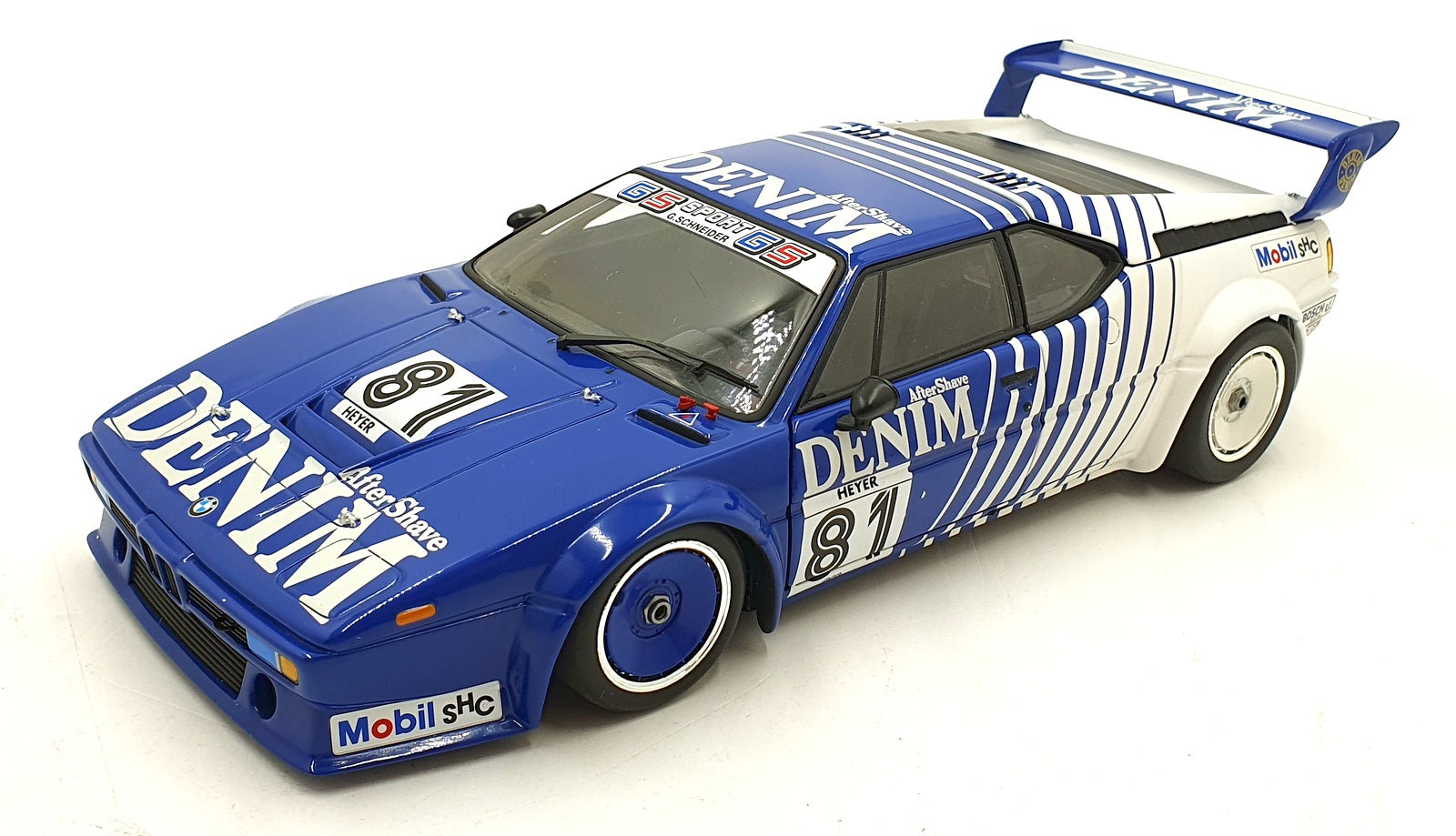 Minichamps 1/18 Scale Diecast 180 802981 - BMW M1 Procar Denim H. Heyer 1980