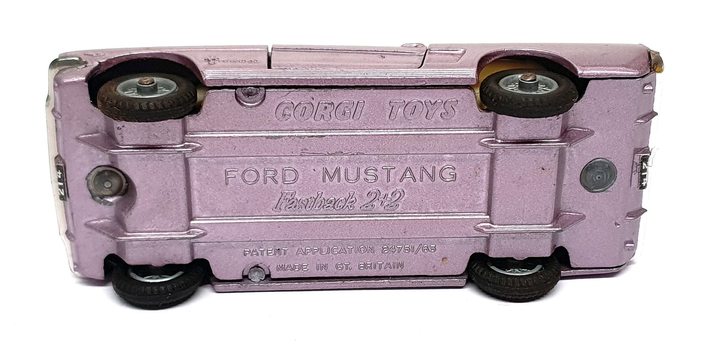 Corgi 10cm Long Original Diecast 320 - Ford Mustang Fastback 2+2 - Violet