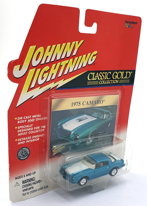 Johnny Lightning 1/64 Scale 404-09 - Classic Gold 1957 Chevrolet Camaro - Teal