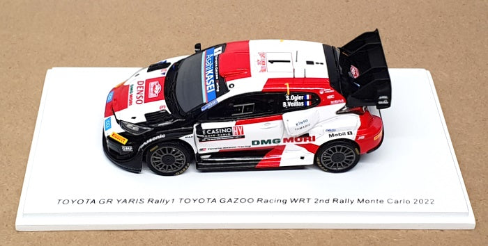 Spark 1/43 Scale S6690 - Toyota GR Yaris #1 2nd Monte Carlo Rally 2022