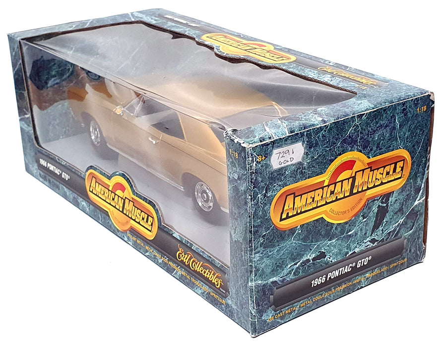Ertl 1/18 Scale Diecast 7291 - 1966 Pontiac GTO - Gold