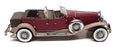 Franklin Mint 1/24 Scale 150326N - 1930 Duesenberg J Derham Tourster - Maroon