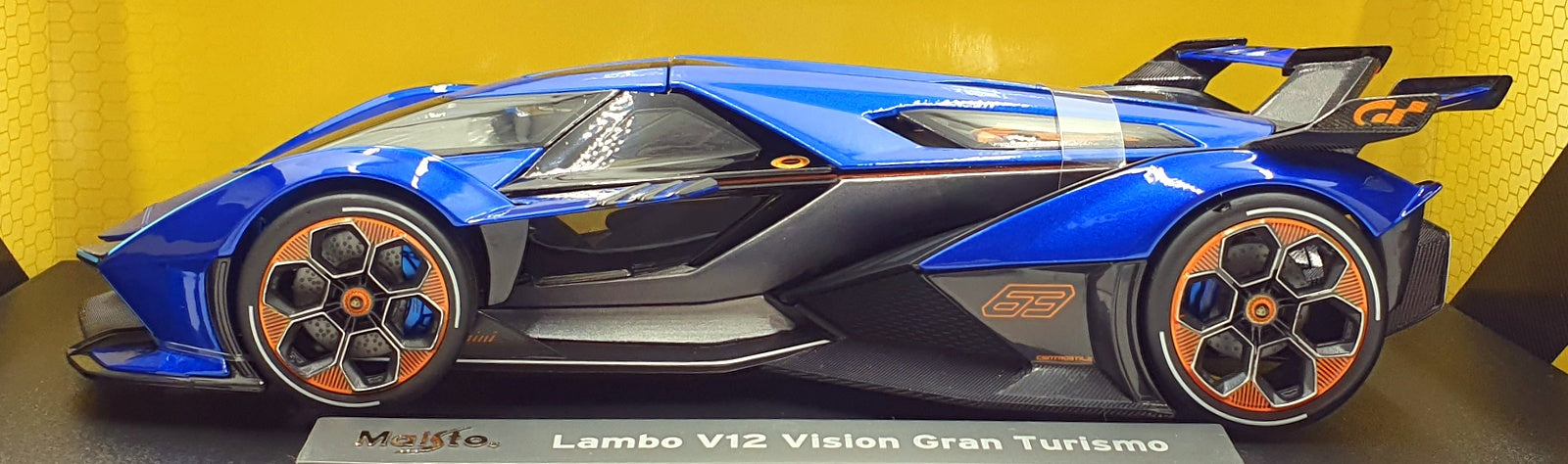 Maisto 1/18 Scale Diecast 36454 - Lamborghini V12 Vision Gran Turismo - Blue
