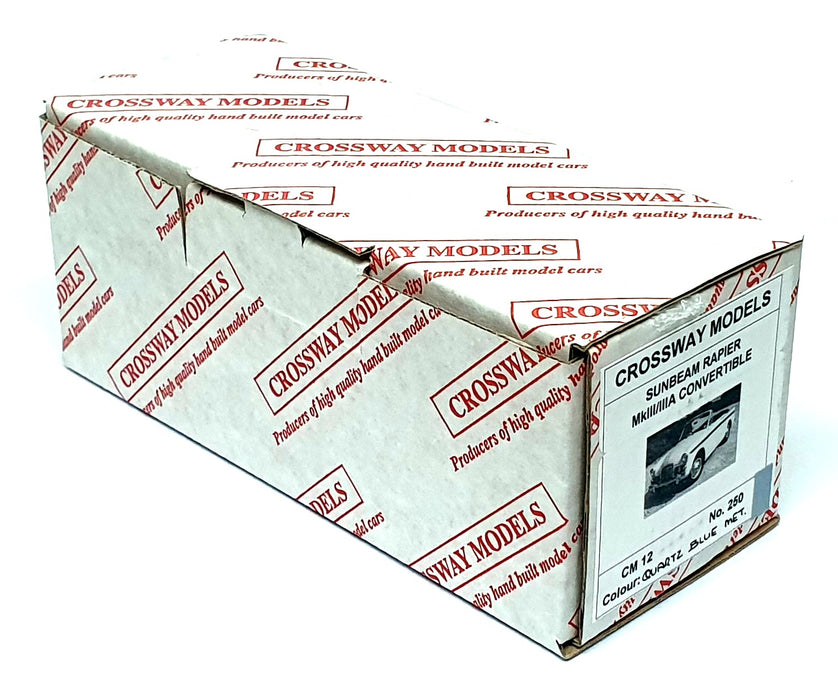 Crossway 1/43 Scale CM12 Sunbeam Rapier MkIII/IIIA Convertible Met. Quartz Blue