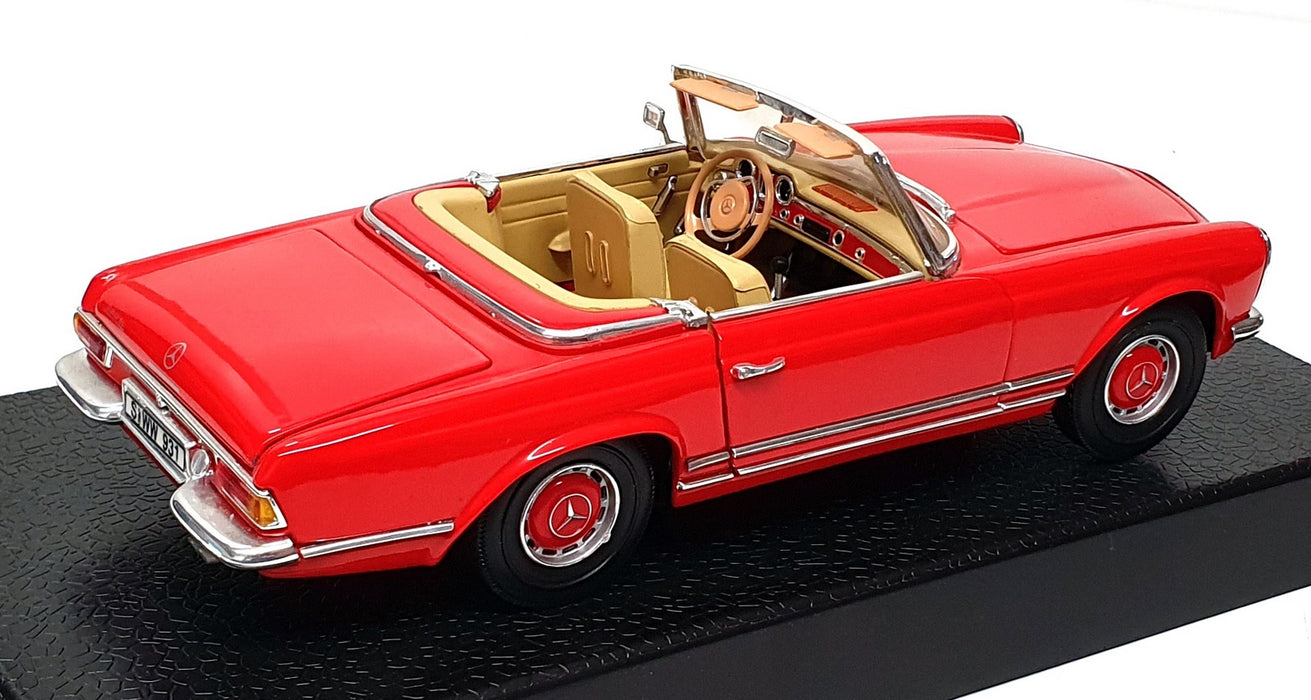 Anson 1/18 Scale Diecast 30389 - Mercedes Benz 280 SL - Red