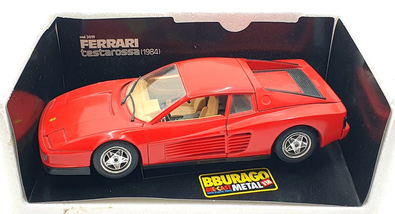 Burago 1/18 Scale Diecast 3019 - 1984 Ferrari Testarossa - Red