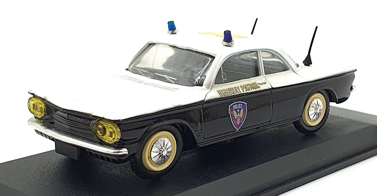 Eligor 1/43 Scale Diecast 1150 1962 Chevrolet Corvair USA Police Car White/Black