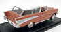 Road Signature 1/18 Scale Diecast 92088 - 1957 Chevrolet Nomad - Coral/White
