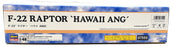 Hasegawa Kits 1/48 Scale 07555 - F-22 Raptor 'Hawaii ANG' Aircraft
