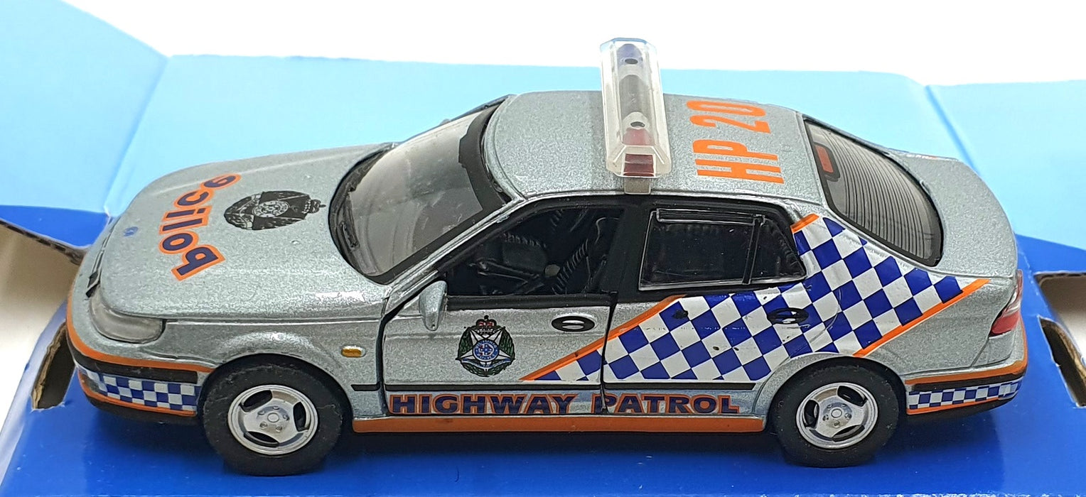 Cararama 1/43 Scale 200226C - SAAB Police Car HP20 - Silver