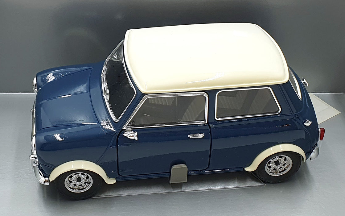 Solido 1/18 Scale Diecast 71823 - Mini Cooper S -Blue/White