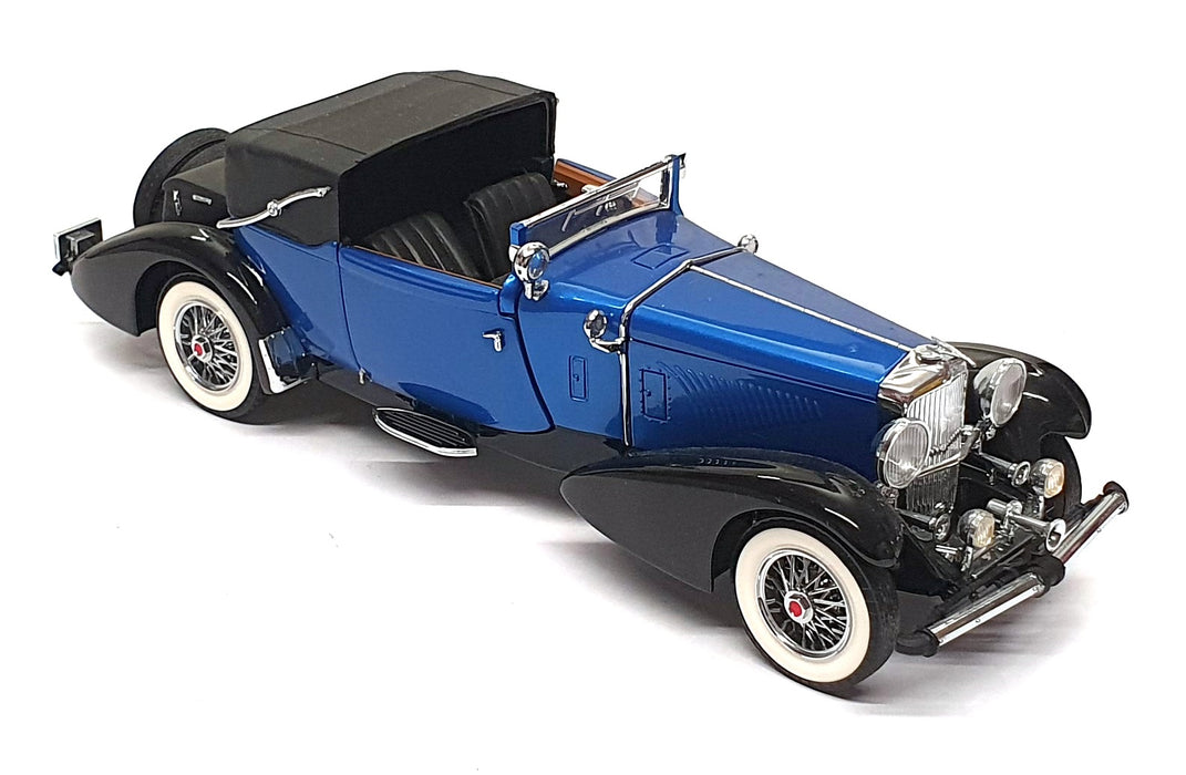 Franklin Mint 1/24 Scale 19626H - 1933 Duesenberg SJ Victoria - Blue/Black