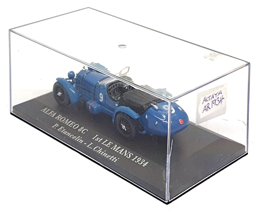 Altaya 1/43 Scale AR1934 - Alfa Romeo 8C 1st #9 Le Mans 1934 - Blue