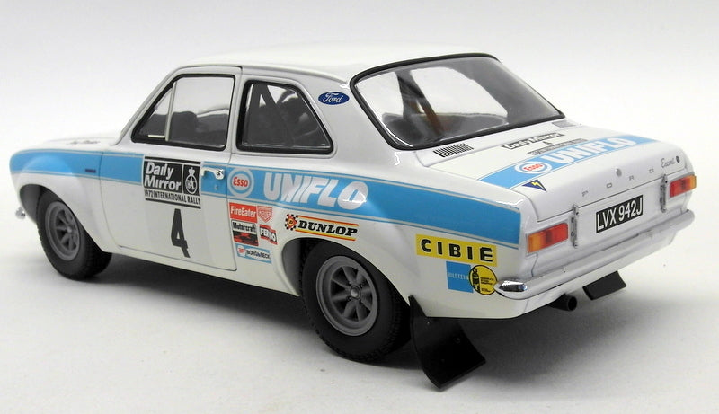 Minichamps 1/18 Scale Diecast 100 728104 Ford Escort Mk1 RS 1600 RAC Rally 1972