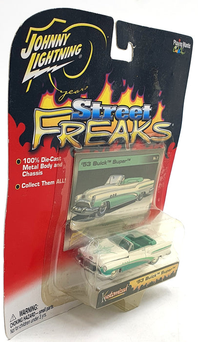 Johnny Lightning 1/64 Scale 375-08 - 1953 Buick Super - White/Green