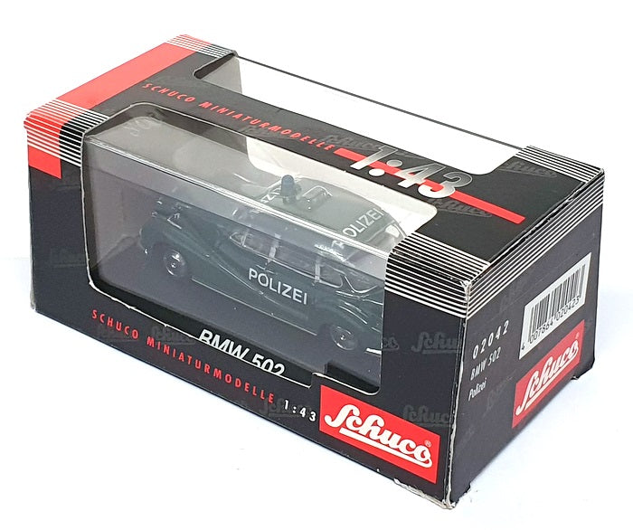 Schuco 1/43 Scale Diecast 02042 - BMW 502 Polizei - Green