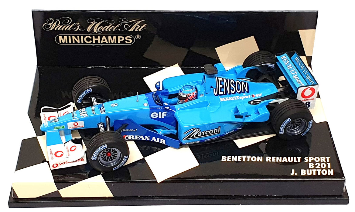 Minichamps 1/43 Scale 400 010008 - F1 Benetton Renault Sport B201 J. Button