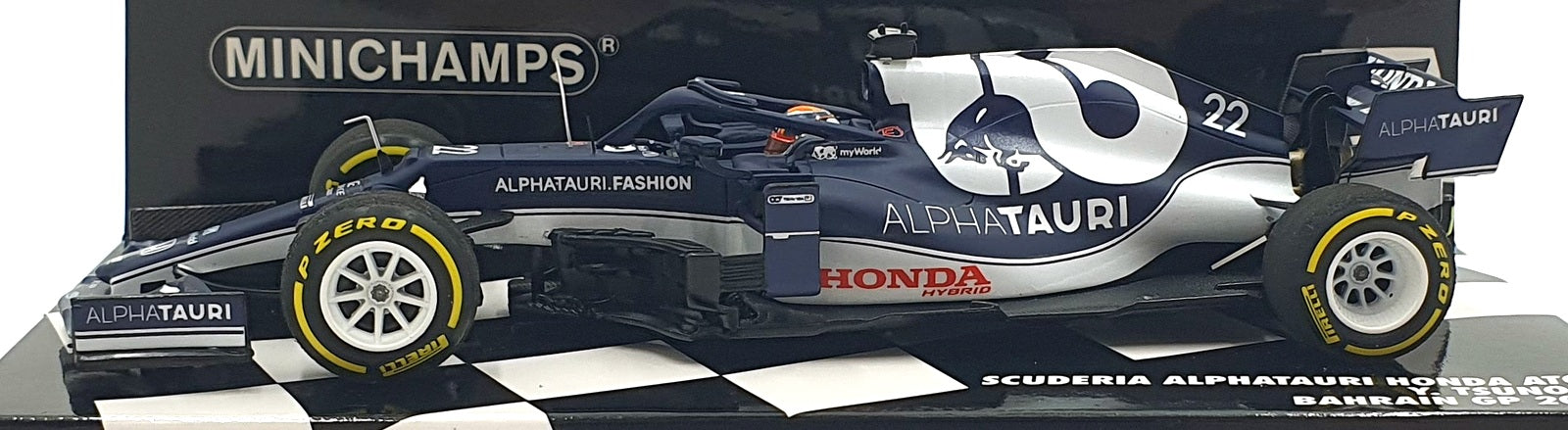 Minichamps 1/43 Scale 417 210122 - Honda AT02 #22 Bahrain 2021