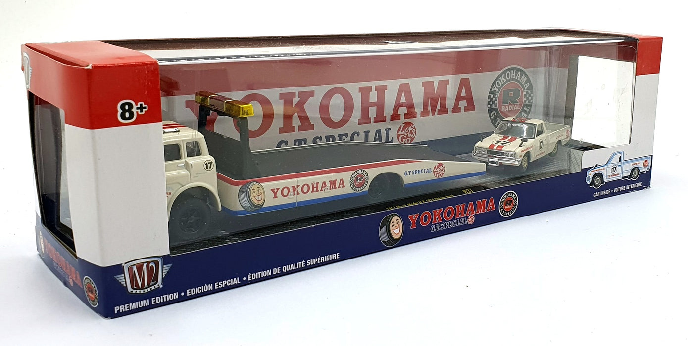 Castline M2 Machines 1/64 Scale R37 - 1957 Mack Model N & 1974 Datsun #17