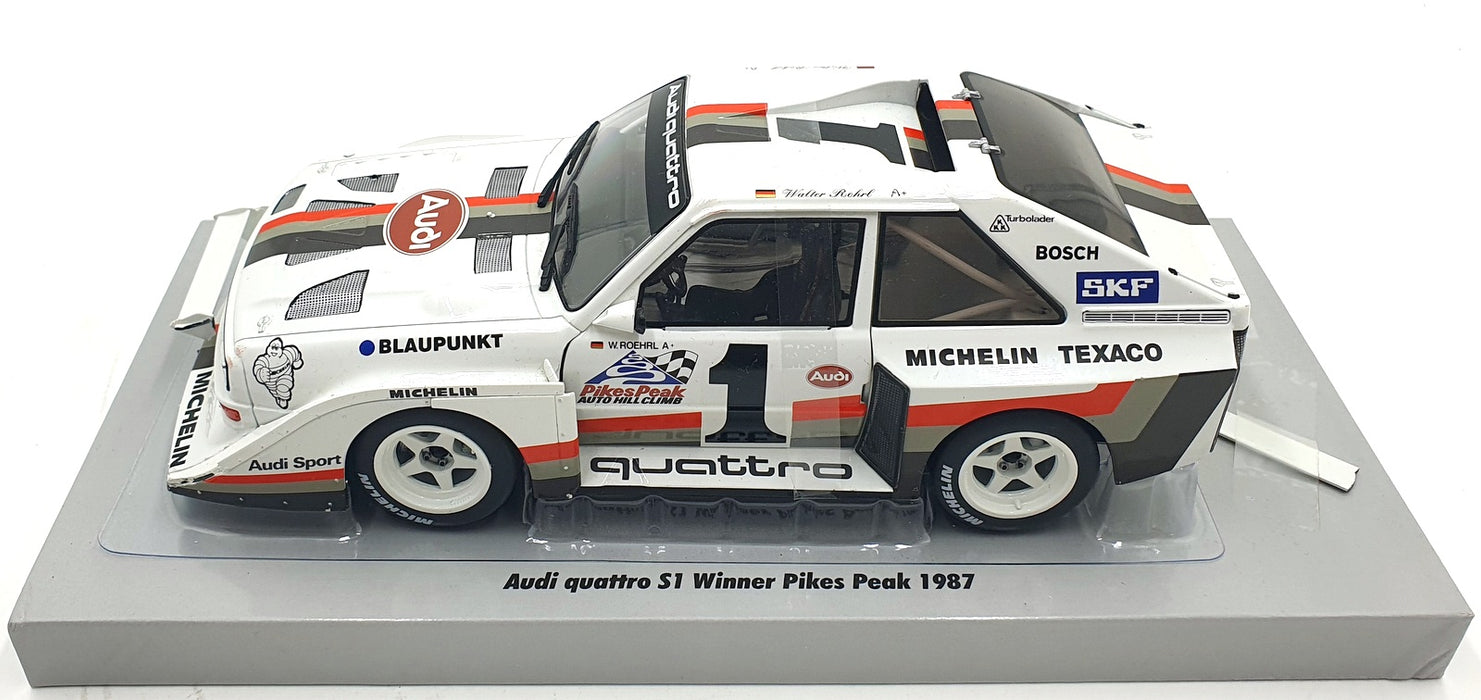 Werk83 1/18 Scale W1802801C - Audi S1 #1 1st Pikes Peak 1987 - Rohrl