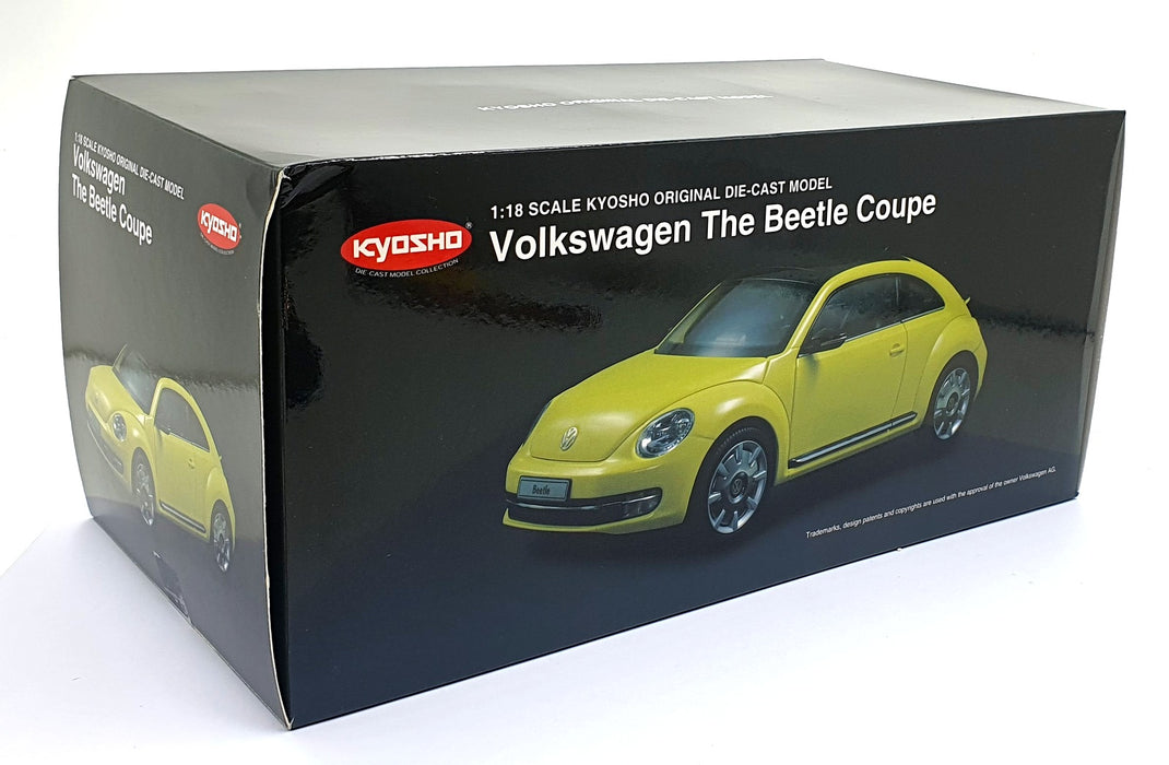 Kyosho 1/18 Scale Diecast 08811SY - Volkswagen The Beetle Coupe - Sun Flow