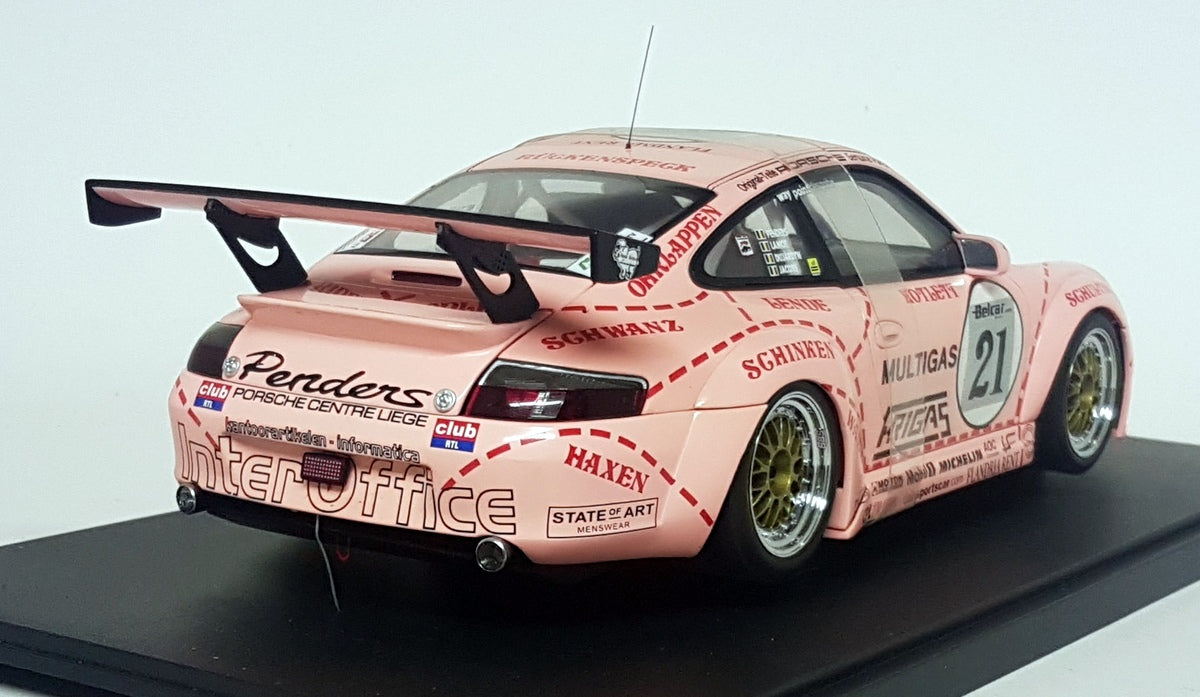 Autoart 1/18 Scale Diecast 80671 - Porsche 911 996 GT3 RSR Pink Pig Zolder 2006