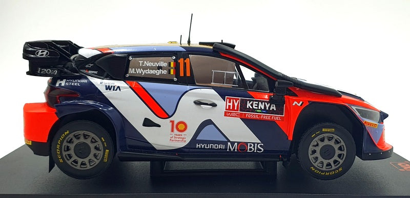 Ixo 1/18 Scale 18RMC208.22 - Hyundai i20 N Rally1 Hybrid #11 Safari Kenya 2024