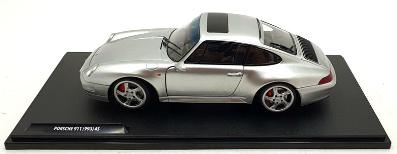 Solido 1/18 Scale Diecast S1810103 - 1996 Porsche 911 (993) 4S Met. Polar Silver