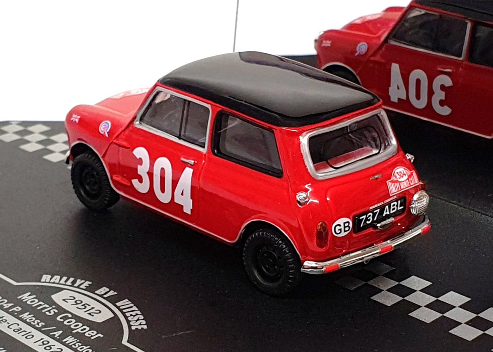 Vitesse 1/43 Scale 29512 - Mini Cooper #304 Monte Carlo Rally 1962 Moss/Wisdom