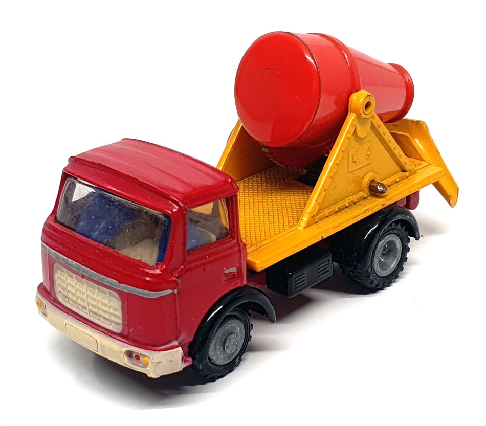 FJ France Jouets 10cm Long Diecast 11112 - Berliet GAK Mixer Truck Red/Yellow