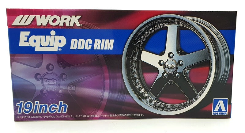 Aoshima 1/24 Scale 06945 W Work Equip DDC RIM Wheel 19' Wheels & Tyres Set #114