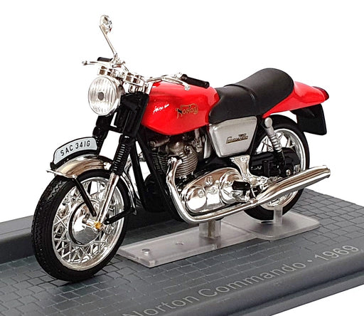 Ixo Models 1/24 Scale MB003 - 1969 Norton Commando Motorbike - Red