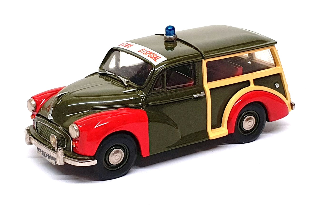 Jemini 1/43 Scale JSE003 Morris Minor Traveller RAOC Bomb Disposal - Tundra/Red