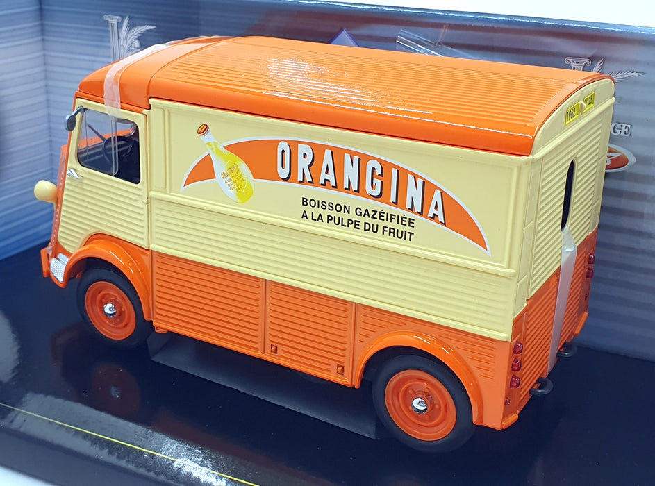 Solido 1/18 Scale Diecast 8409.02 - Citroen HY Orangina 1962 - Orange/Cream