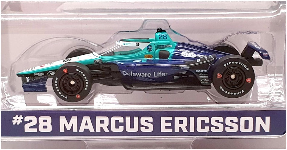 Greenlight 1/64 Scale 11600 - NTT Indycar Series #28 A.Ericsson - Blue/Turquoise