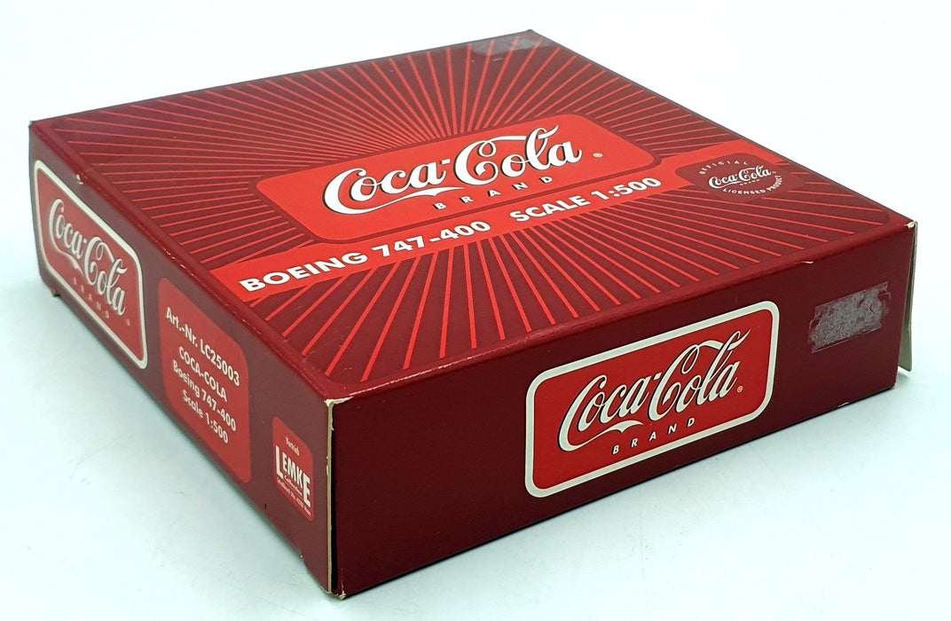 Lemke 1/500 Scale 0564 - Boeing 747-400 Aircraft - Coca-Cola