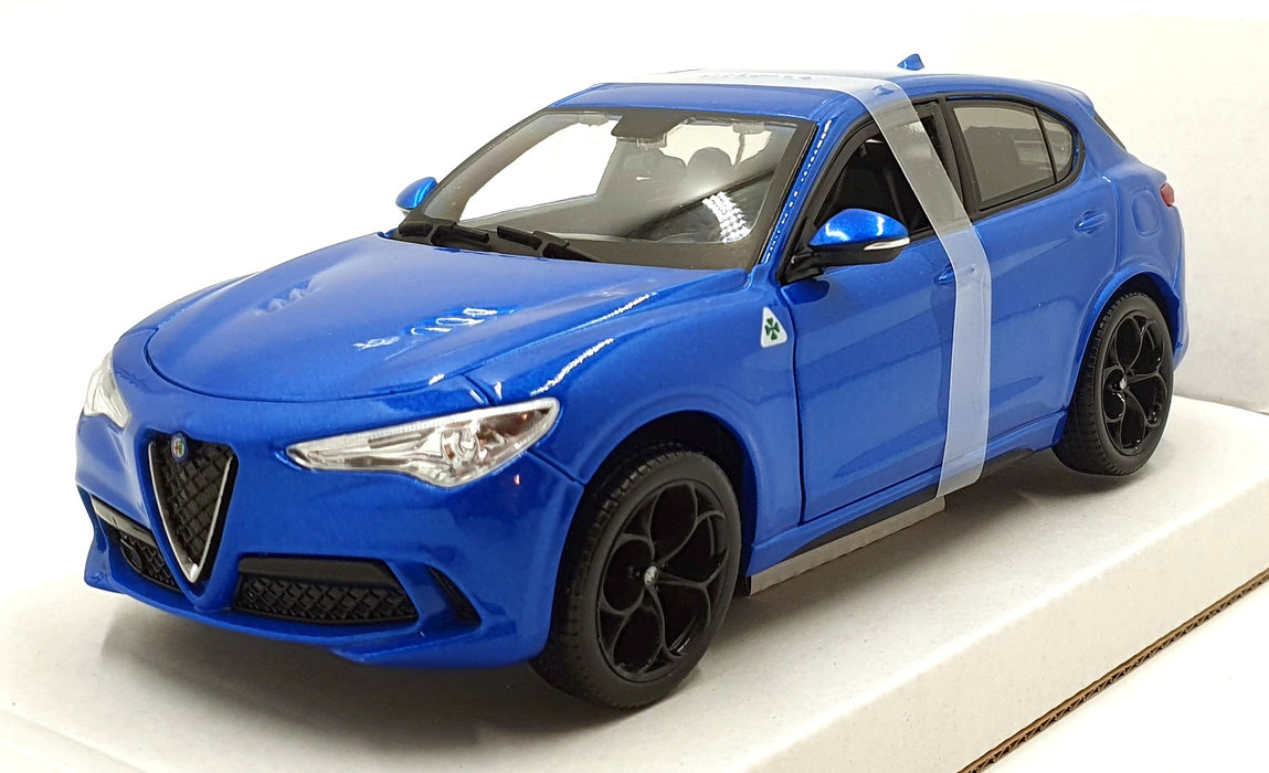 Burago 1/24 Scale Diecast 18-21086 - Alfa Romeo Stelvio - Blue