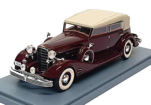 Neo 1/43 Scale 45765 - 1933 Cadillac Fleetwood Allweather Phaeton - Maroon