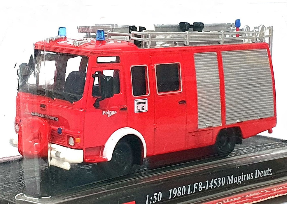 Del Prado 1/50 Scale FEN72 - 1980 Magirus Deutz LF8-14530 Fire Engine - Red