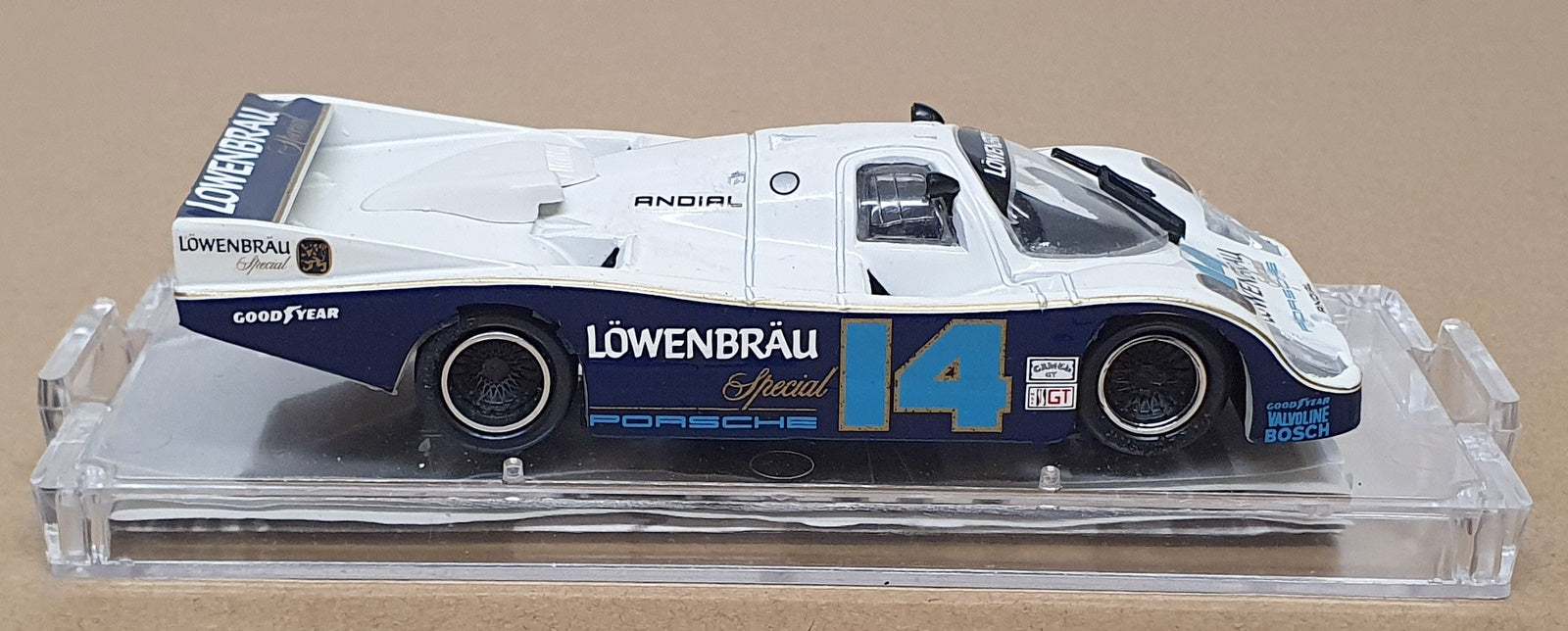 Vitesse 1/43 Scale SM32 - Porsche 962 Lowenbrau #14 - White/Dk. Blue