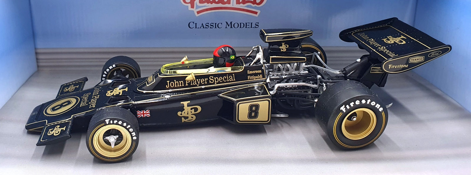 Quartzo 1/18 Scale Diecast Q9007 - Lotus 72D JPS Winner British GP 72 Fittipaldi