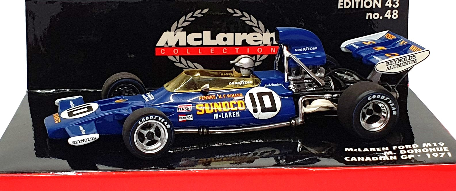 Minichamps 1/43 Scale 530 714310 - F1 McLaren Ford M19 Canadian GP 1971 Donohue