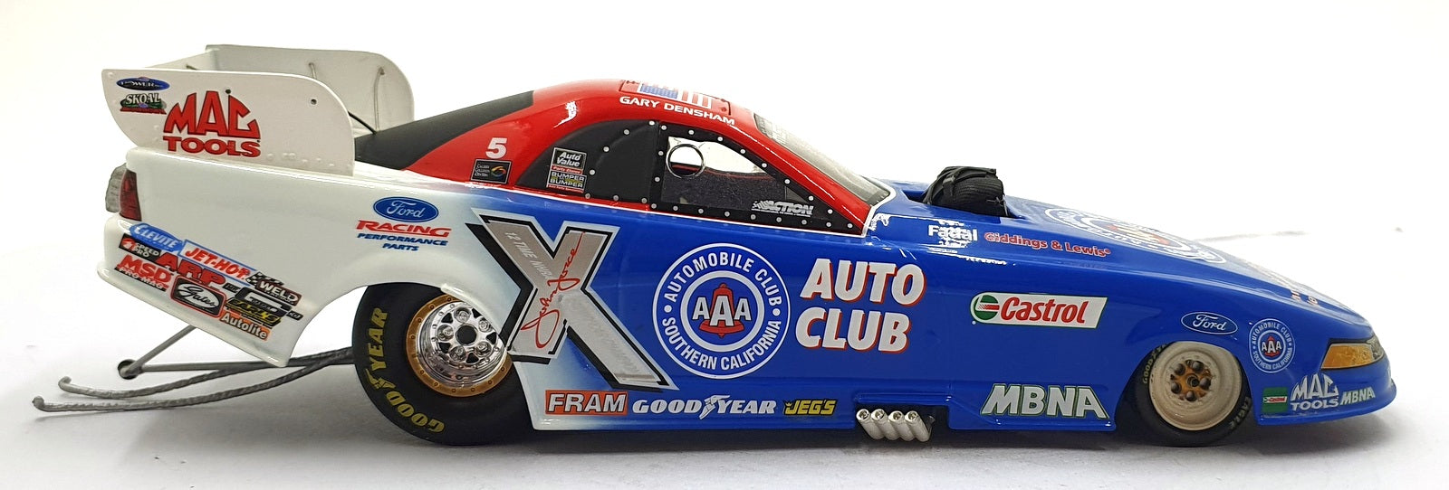 Action 1/24 Scale 102699 - Mustang Funny Car Dragster 2002 - Densham