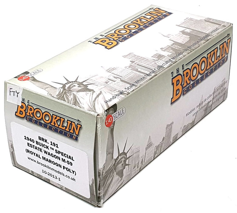Brooklin Models 1/43 Scale BRK191 - 1940 Buick Super Est. Wagon M-59 - Maroon