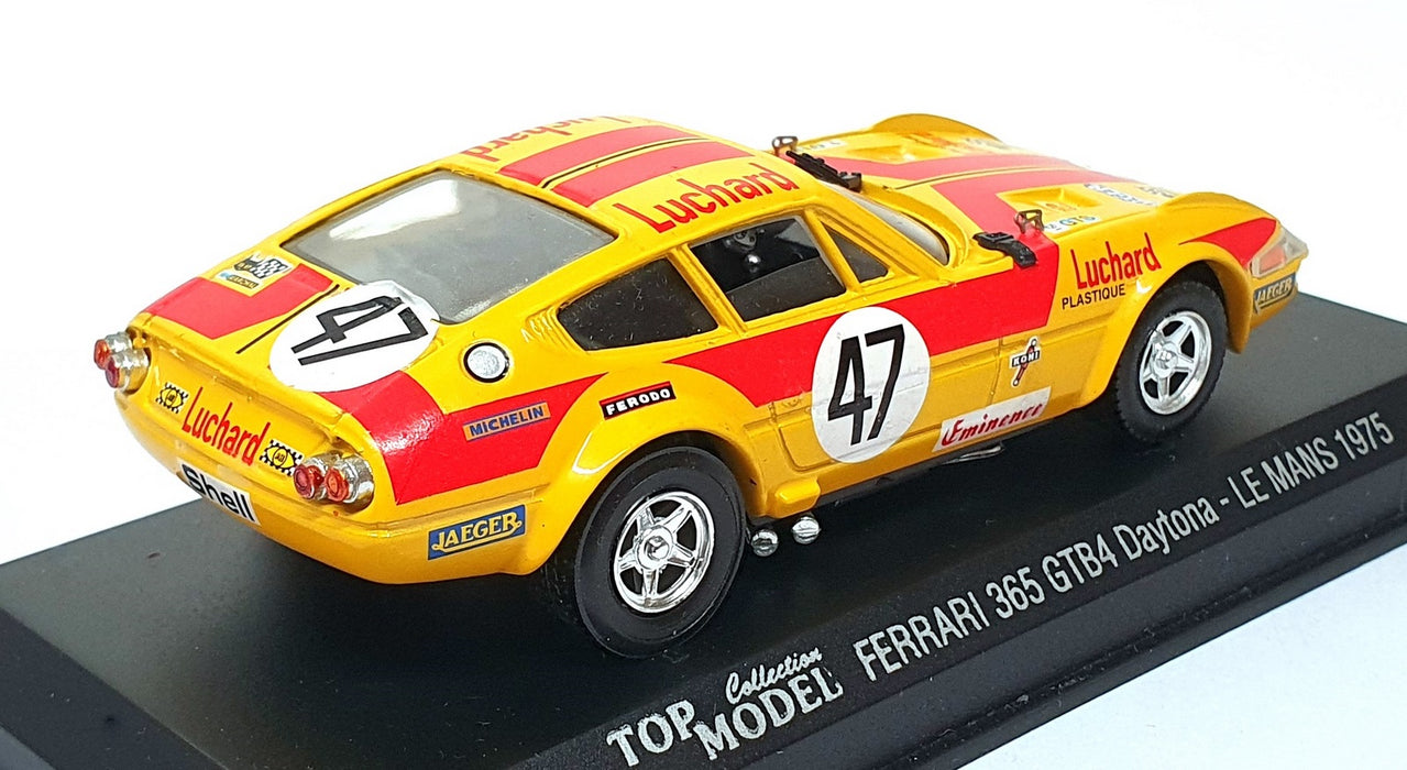 Top Model 1/43 Scale TMC010 - Ferrari 365 GTB4 Daytona #47 Le Mans 1975