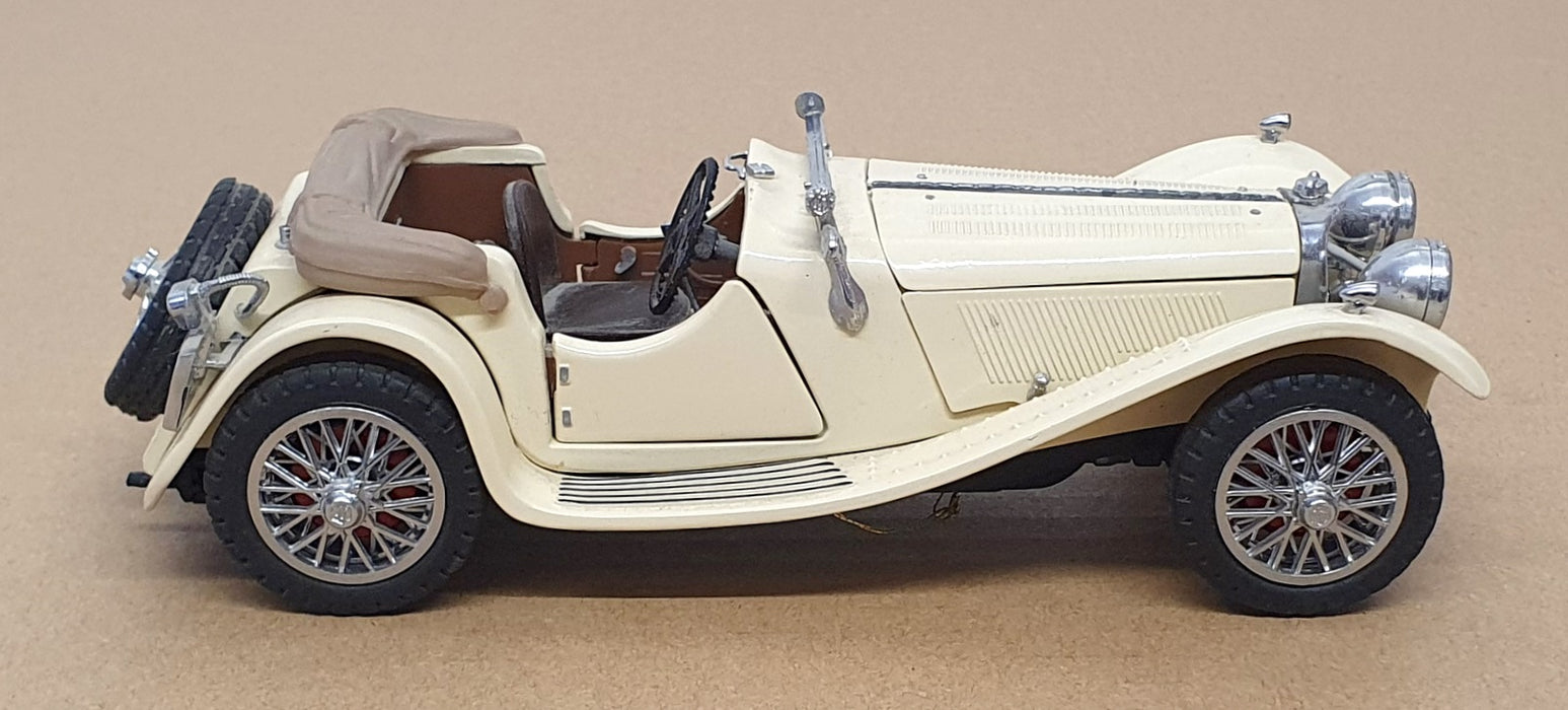 Franklin Mint 1/24 Scale Diecast 150326A - 1938 Jaguar SS-100 - Cream