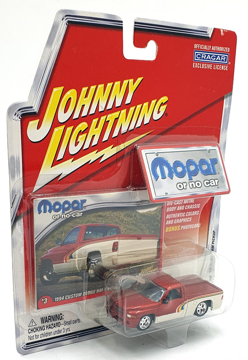 Johnny Lightning 1/64 Scale JL 239-01 - 1994 Custom Ddge Ram  Pick Up Truck
